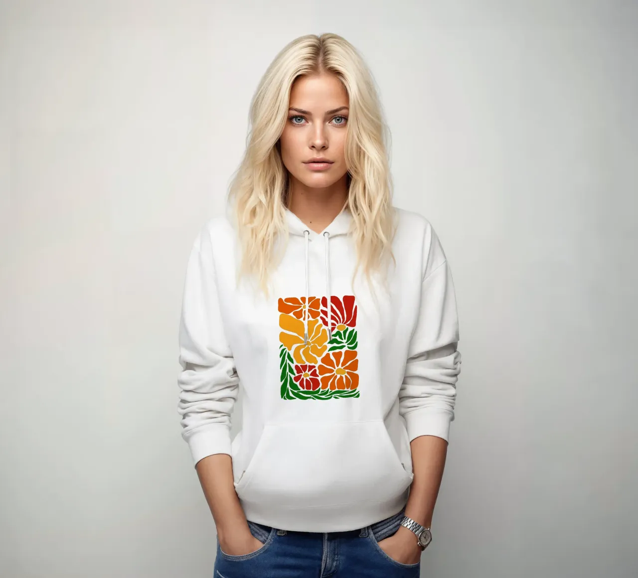 Bloom in May felpa con cappuccio da TijanaArtStudio88