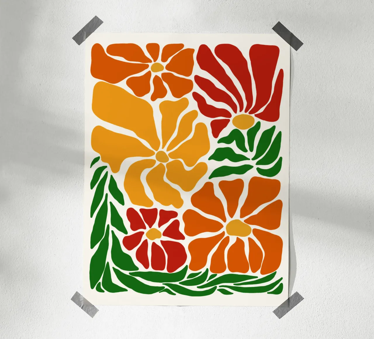 Bloom in May poster con telaio in plastica da TijanaArtStudio88