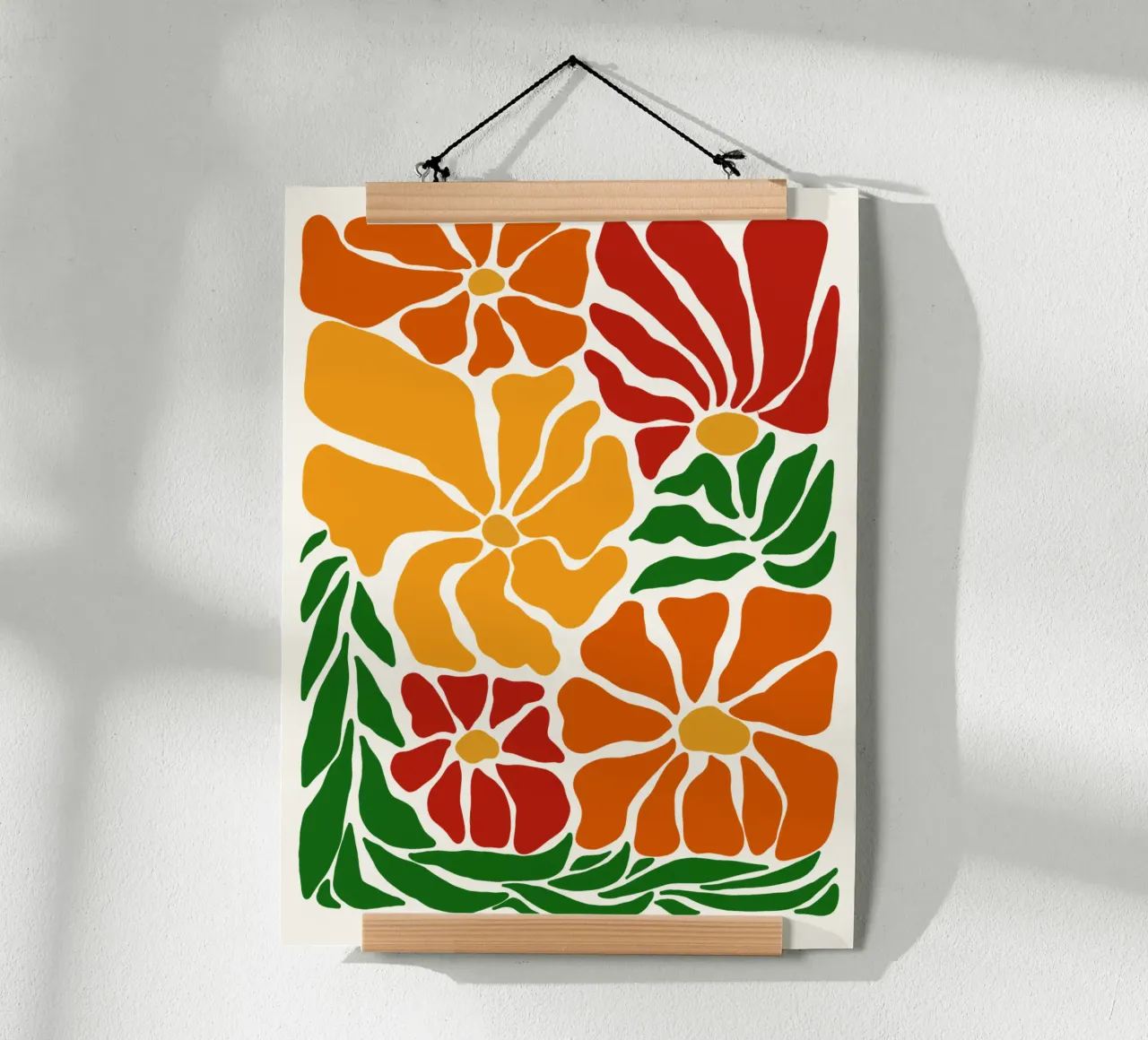Bloom in May poster con telaio in plastica da TijanaArtStudio88
