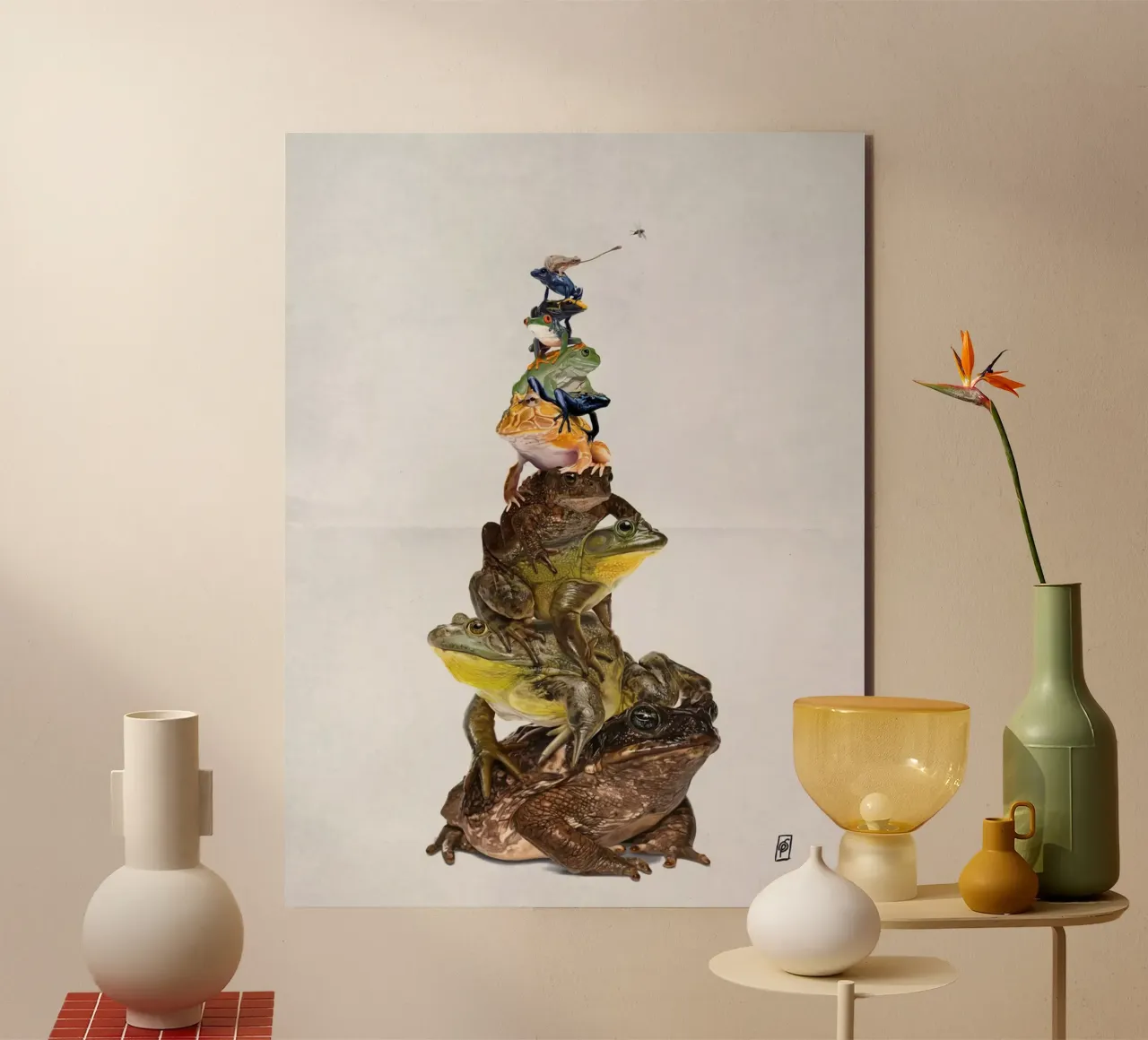 Toadstool (Wordless) alluminio dibond da Rob Art | Illustration