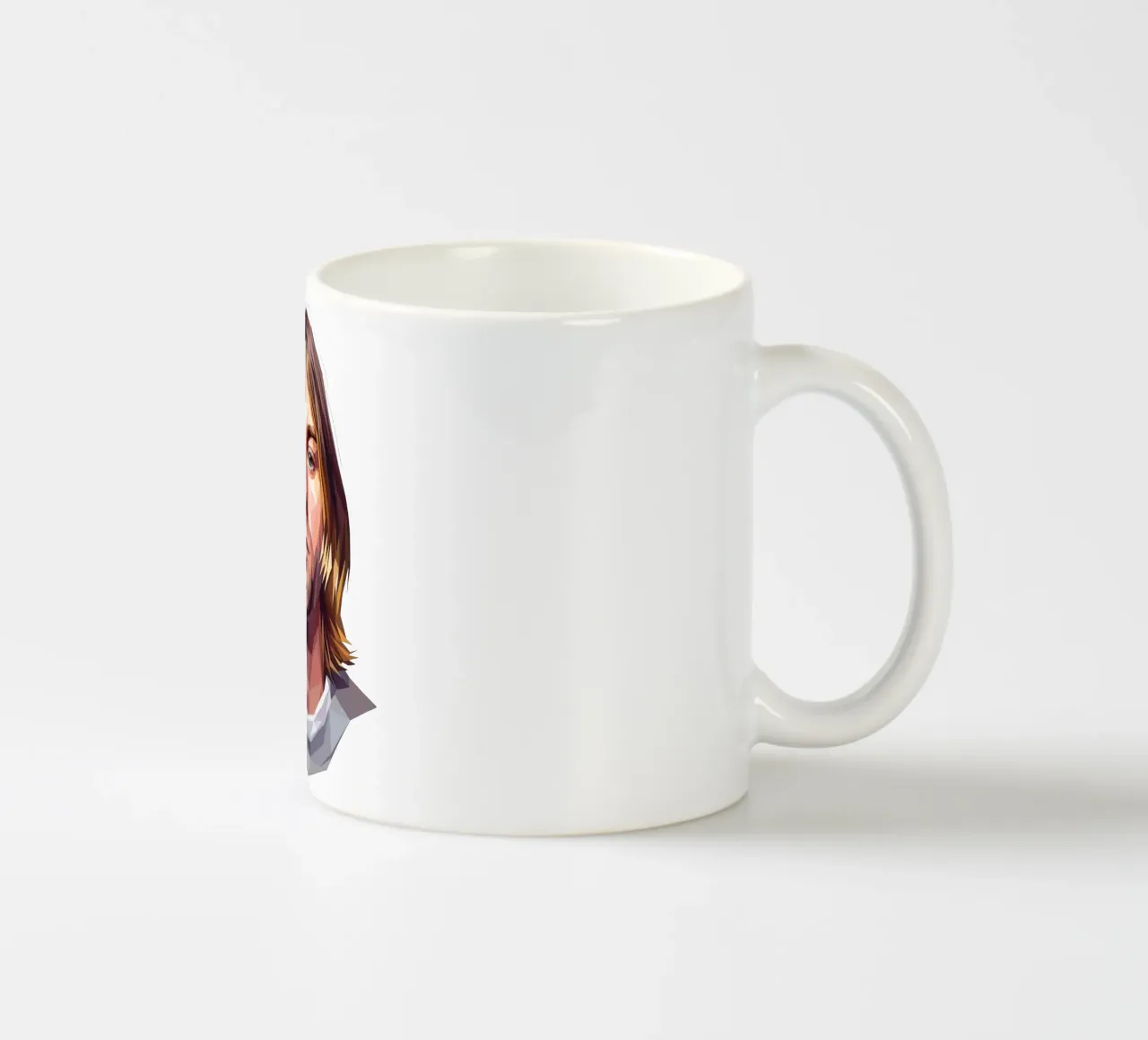 Kurt Cobain Lowpoly tazza in ceramica da Low Profile