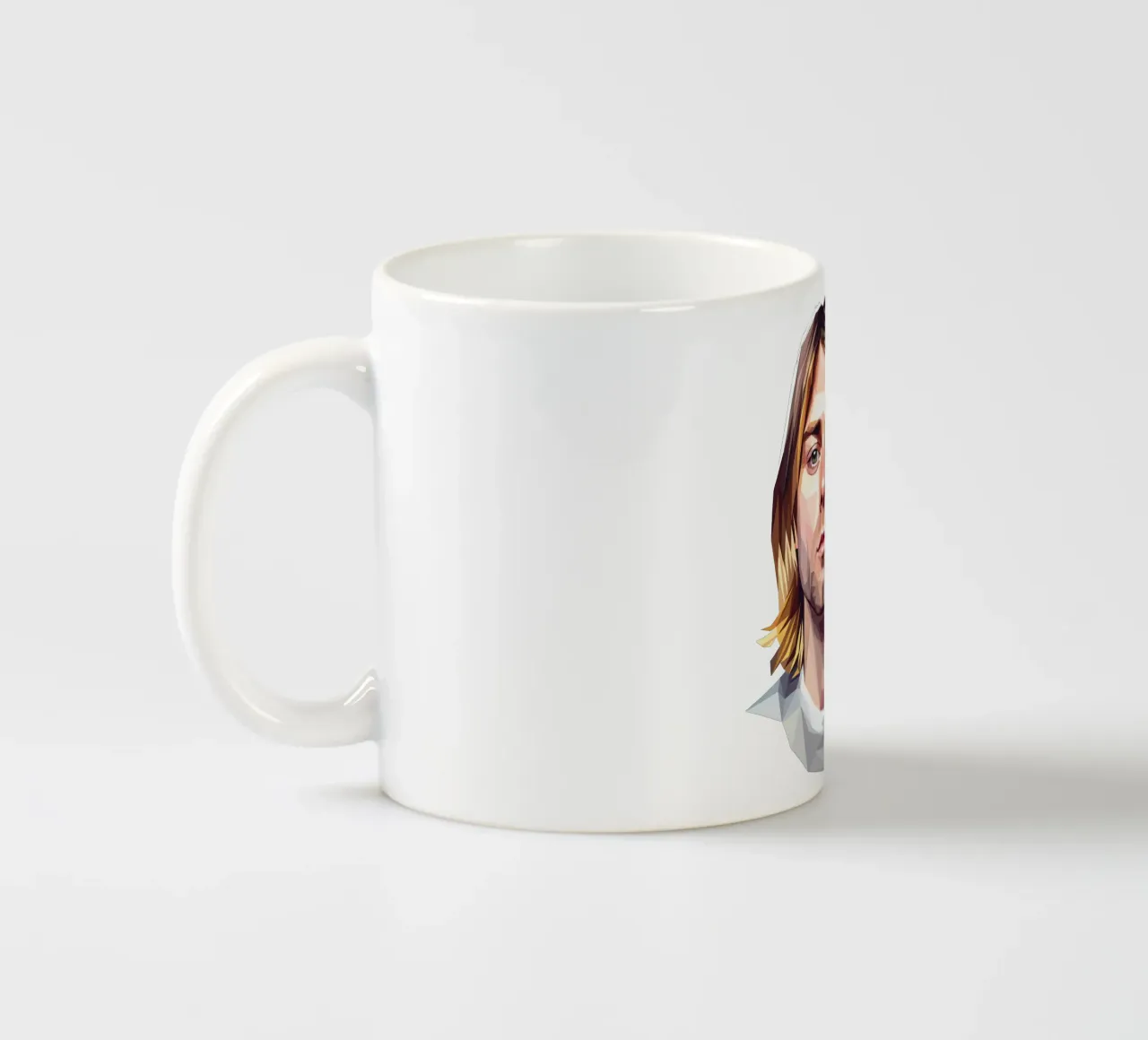 Kurt Cobain Lowpoly tazza in ceramica da Low Profile