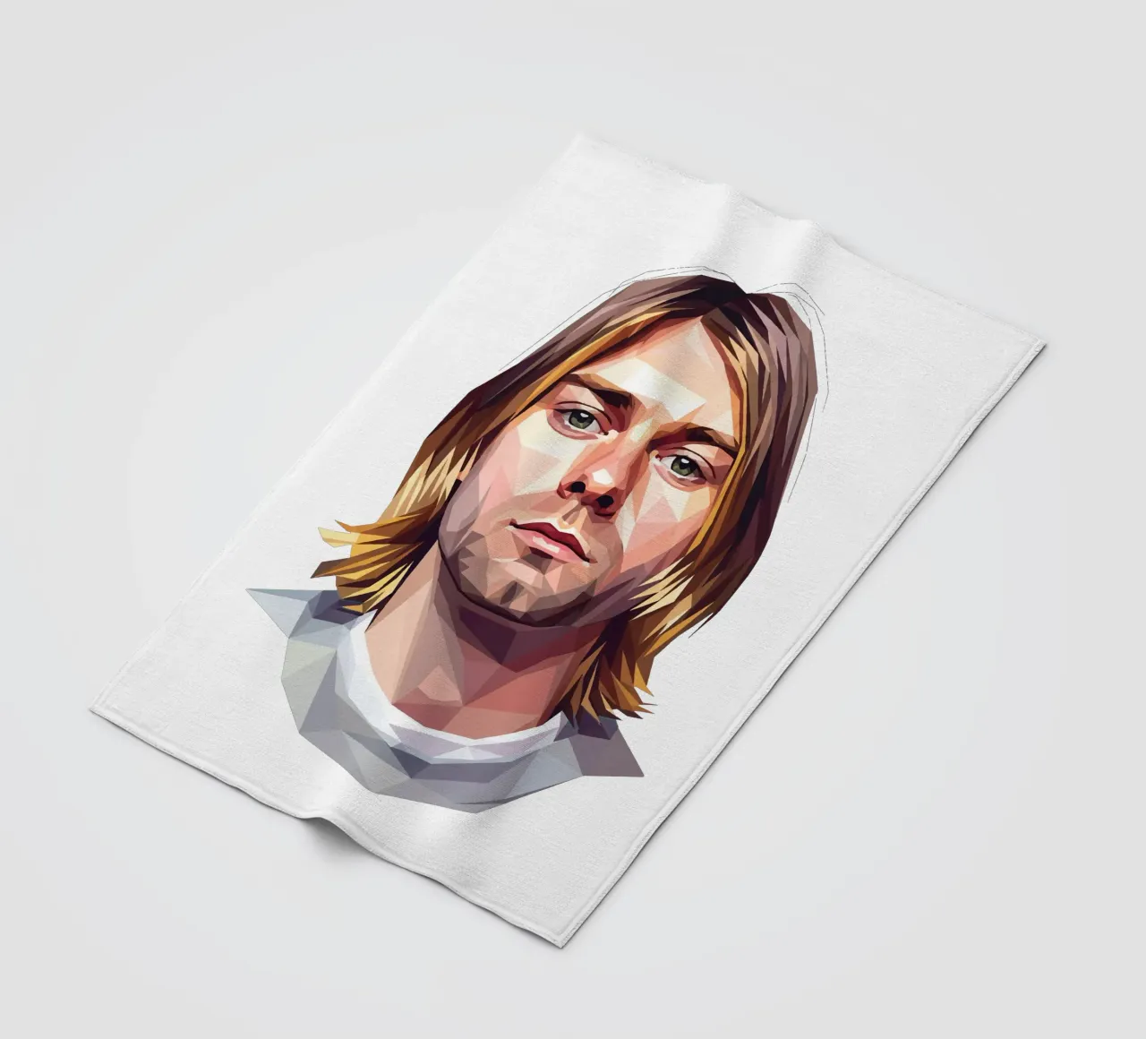 Kurt Cobain Lowpoly coperta in pile da Low Profile