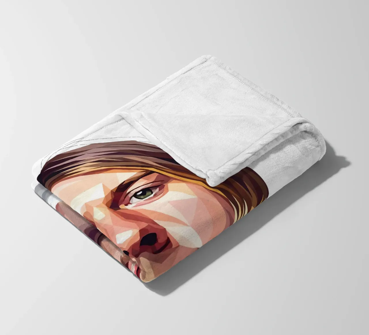 Kurt Cobain Lowpoly coperta in pile da Low Profile
