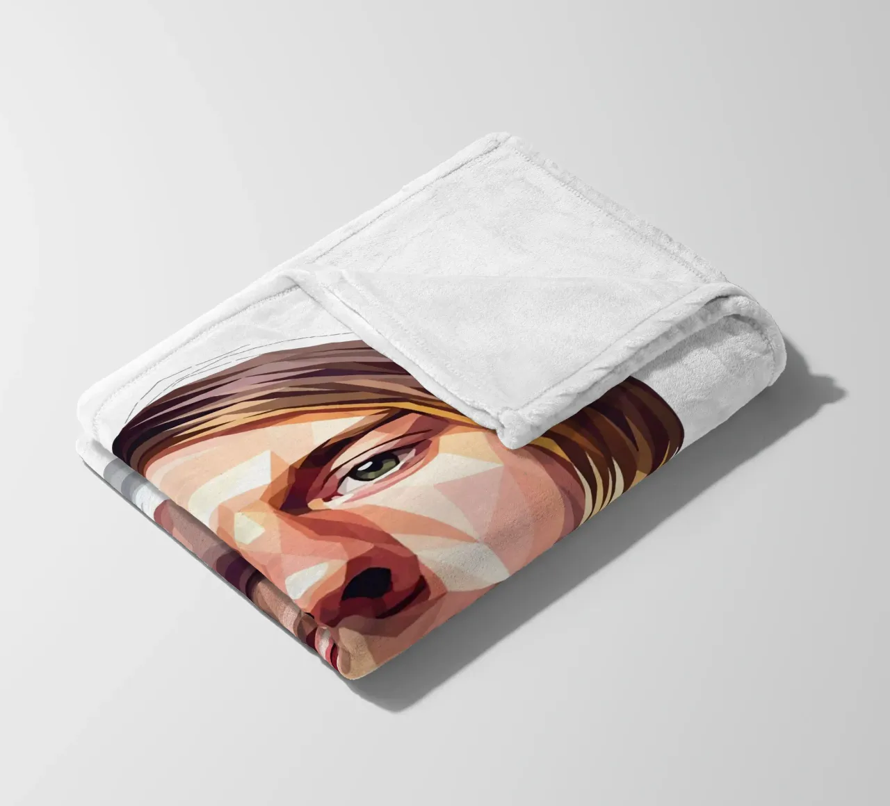 Kurt Cobain Lowpoly coperta in pile da Low Profile