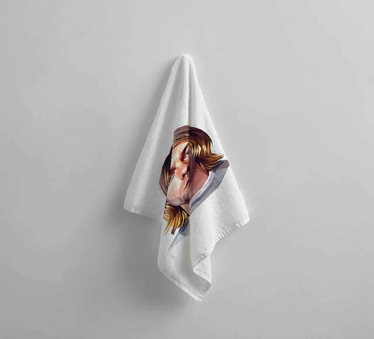 Kurt Cobain Lowpoly asciugamano da bagno da Low Profile