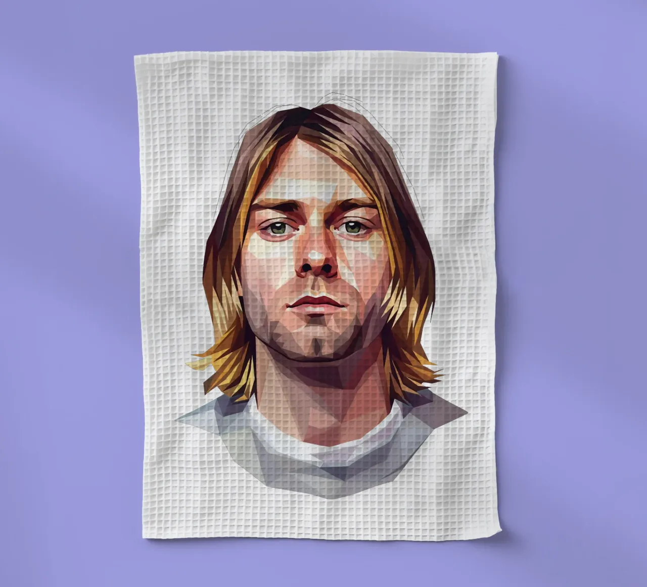 Kurt Cobain Lowpoly canovaccio da cucina da Low Profile