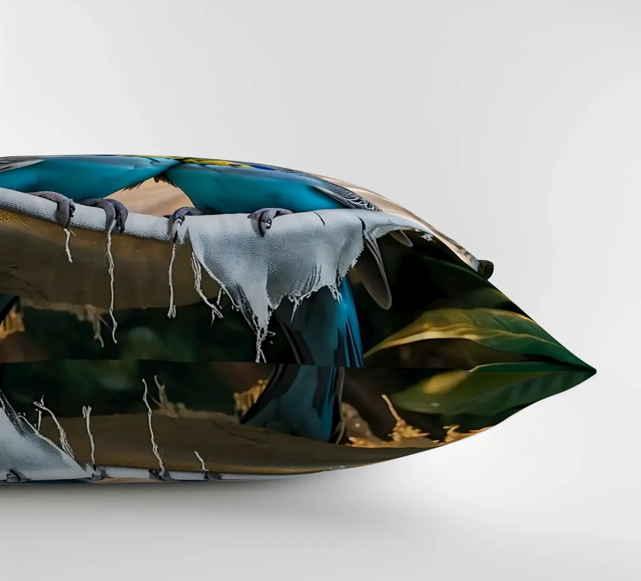 🌿💙 Pappagallini | Rilassarsi con loro due cuscino da Trinkets NL Design Studio