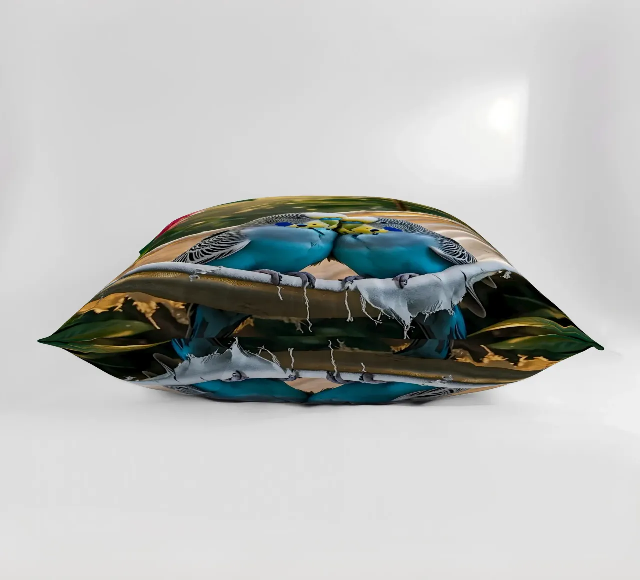 🌿💙 Pappagallini | Rilassarsi con loro due cuscino da Trinkets NL Design Studio