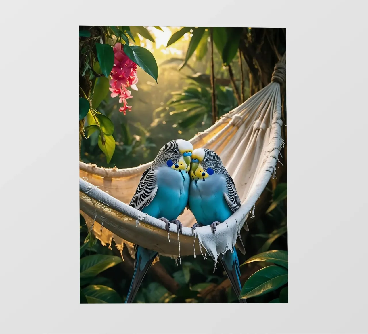 🌿💙 Pappagallini | Rilassarsi con loro due pellicola backlit da Trinkets NL Design Studio