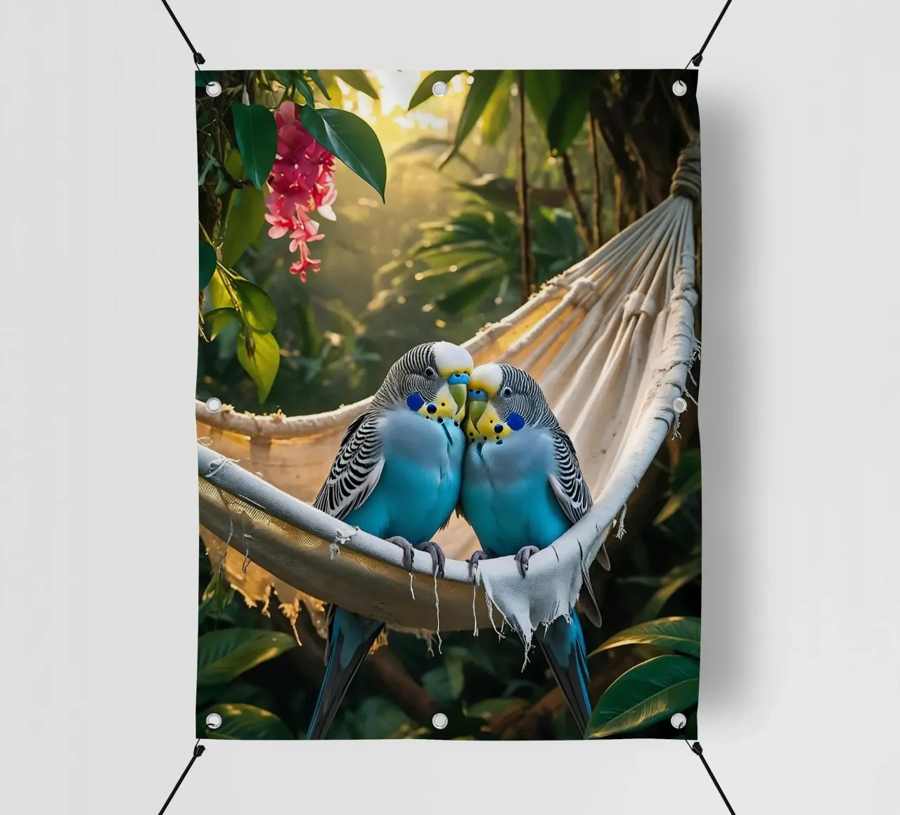 🌿💙 Pappagallini | Rilassarsi con loro due telo in pvc da Trinkets NL Design Studio
