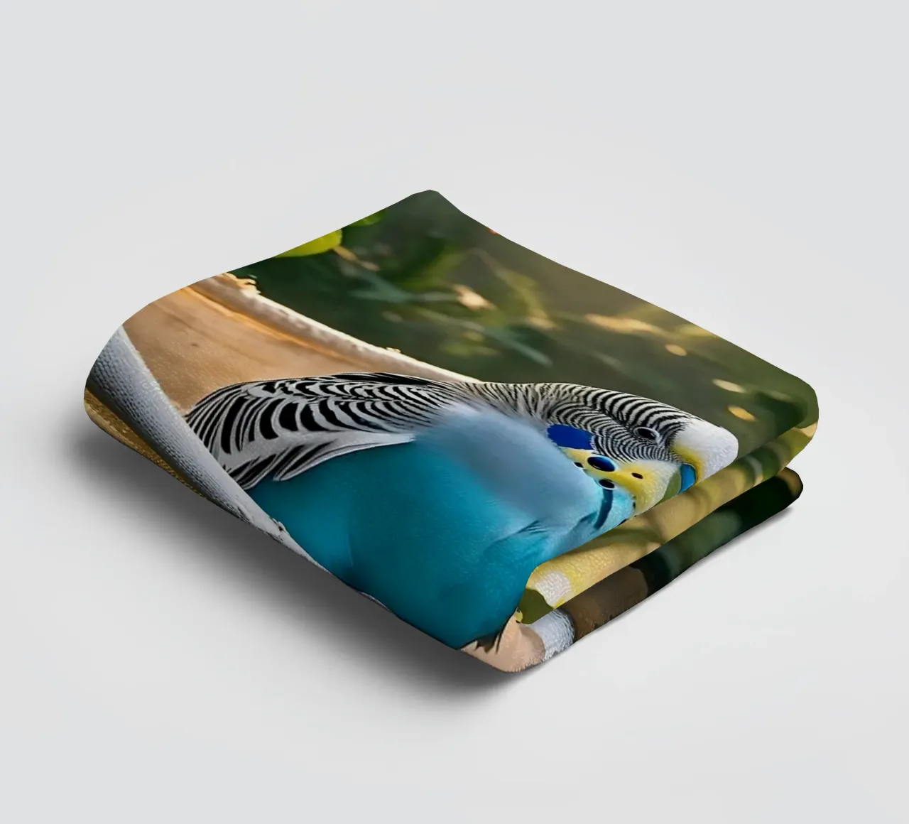 🌿💙 Parakeets | Chilling with the two of them towel by Trinkets NL Design Studio