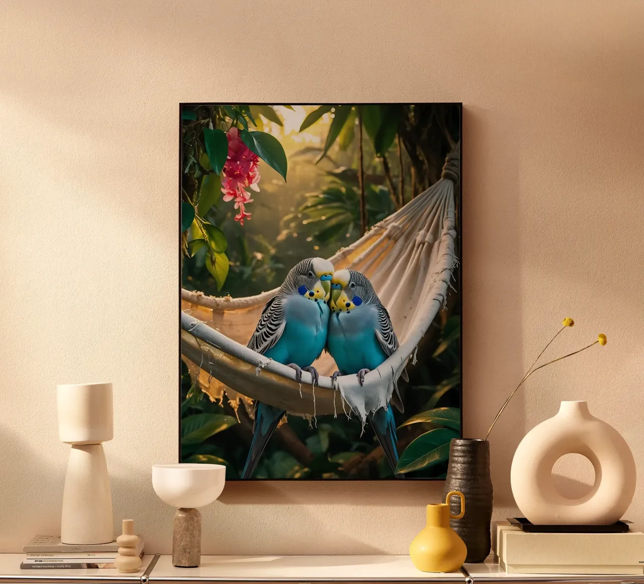 🌿💙 Pappagallini | Rilassarsi con loro due plexiglass da Trinkets NL Design Studio