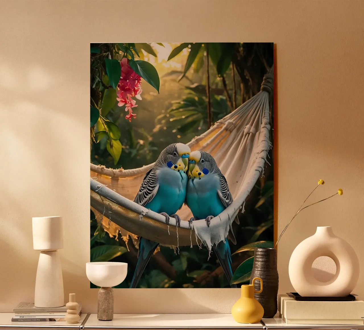 🌿💙 Pappagallini | Rilassarsi con loro due plexiglass da Trinkets NL Design Studio