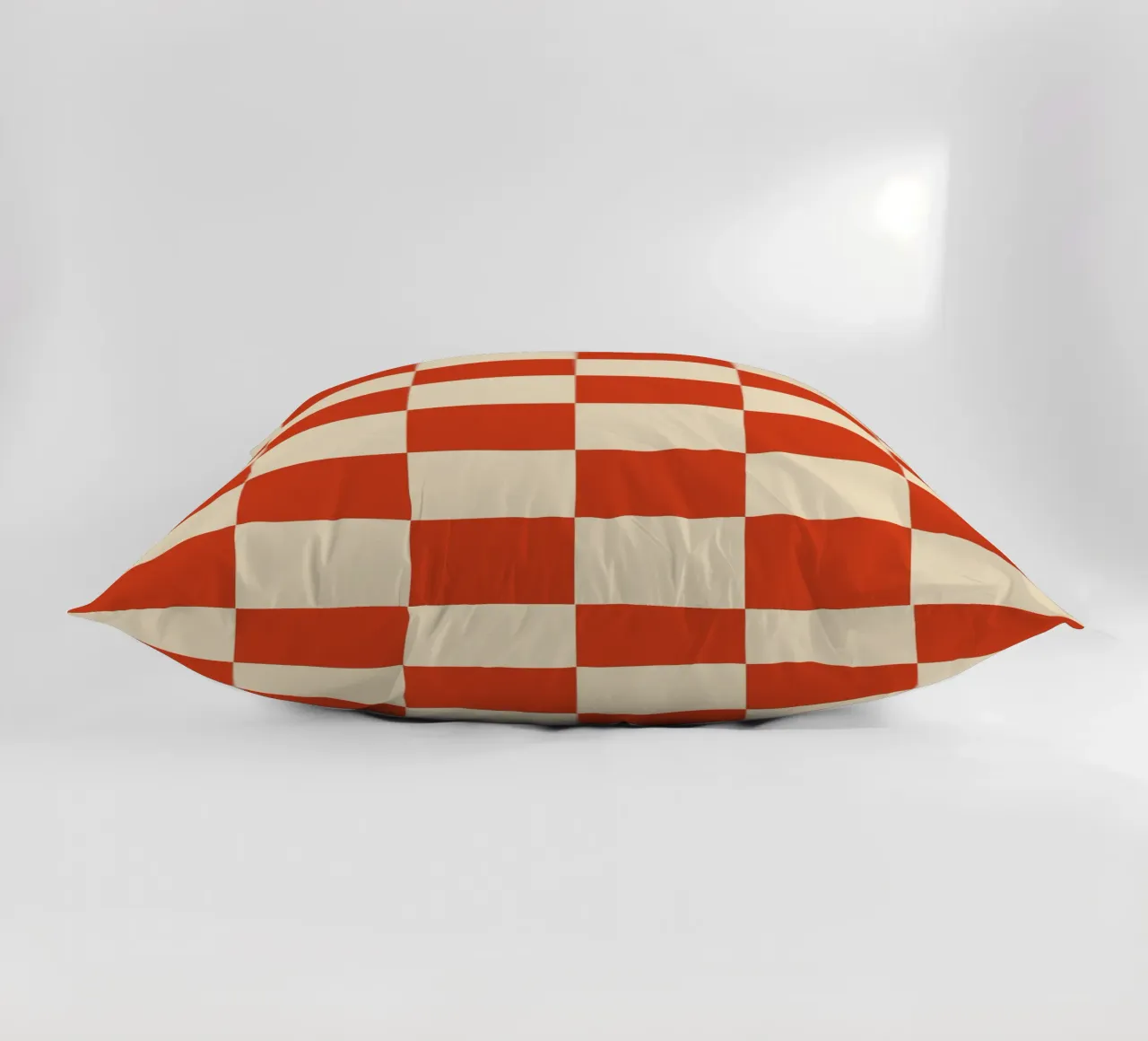 Cinnabar checkerboard pattern cuscino da TijanaArtStudio88