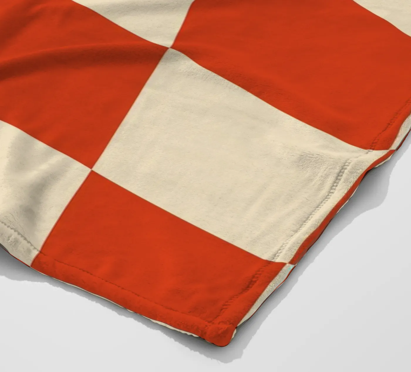 Cinnabar checkerboard pattern fleecedeken van TijanaArtStudio88