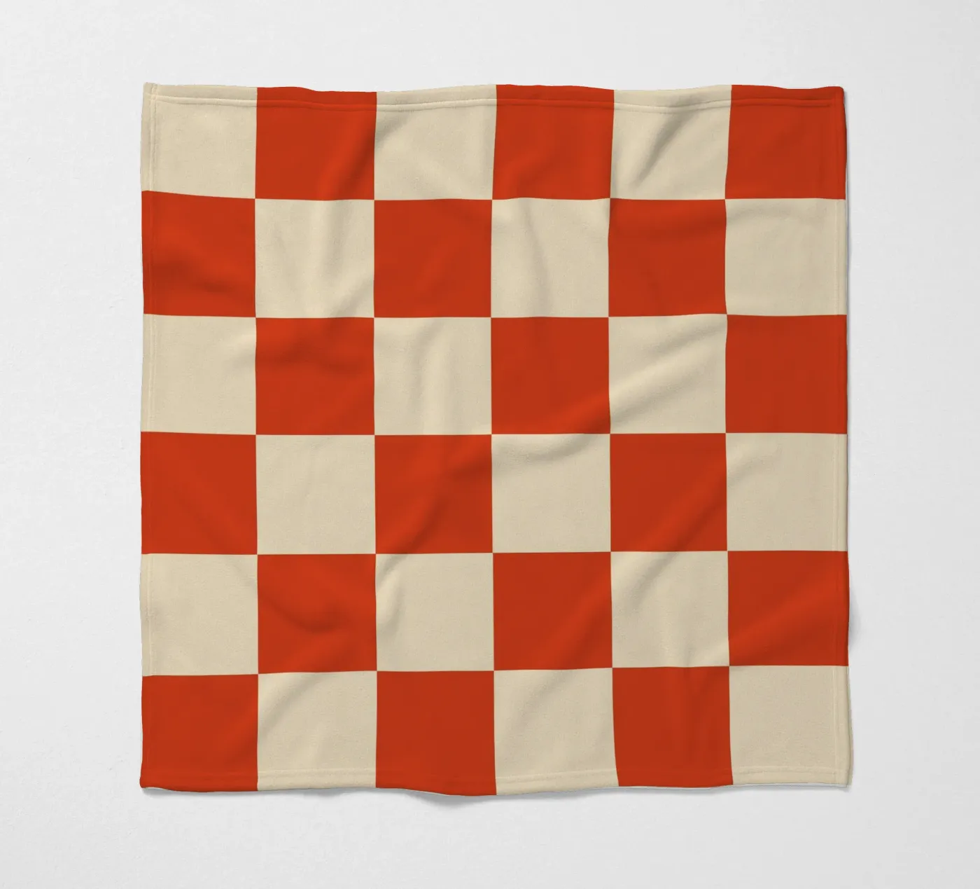 Cinnabar checkerboard pattern fleecedeken van TijanaArtStudio88
