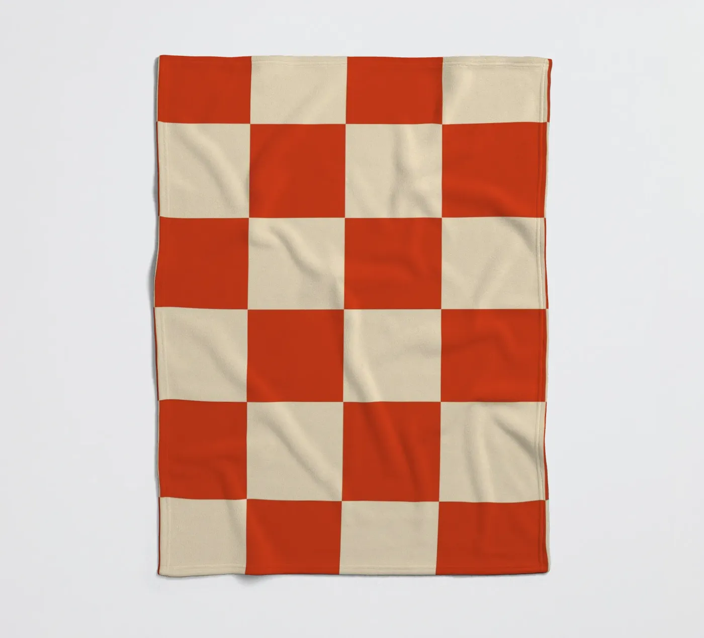 Cinnabar checkerboard pattern fleecedeken van TijanaArtStudio88