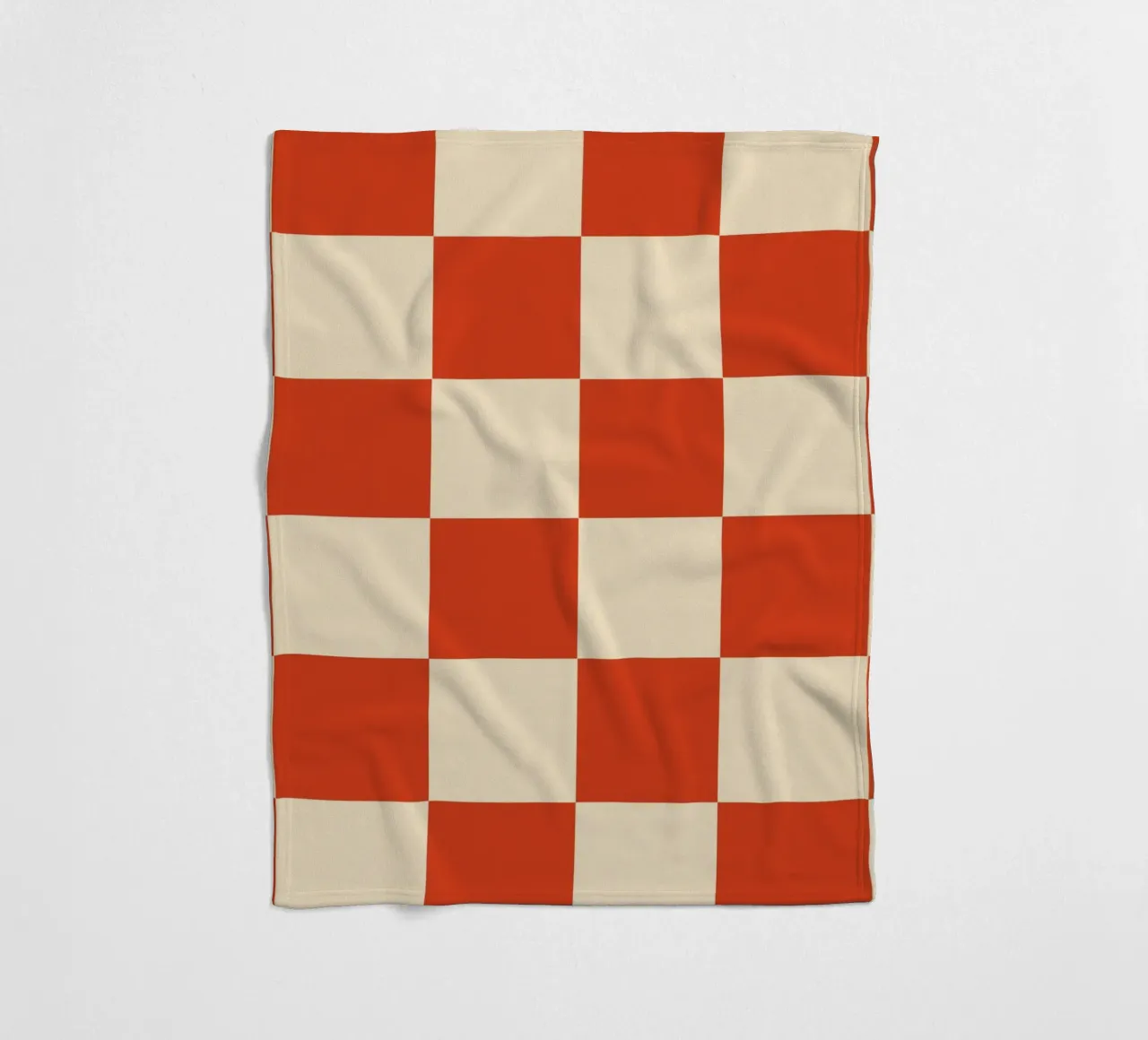 Cinnabar checkerboard pattern coperta in pile da TijanaArtStudio88