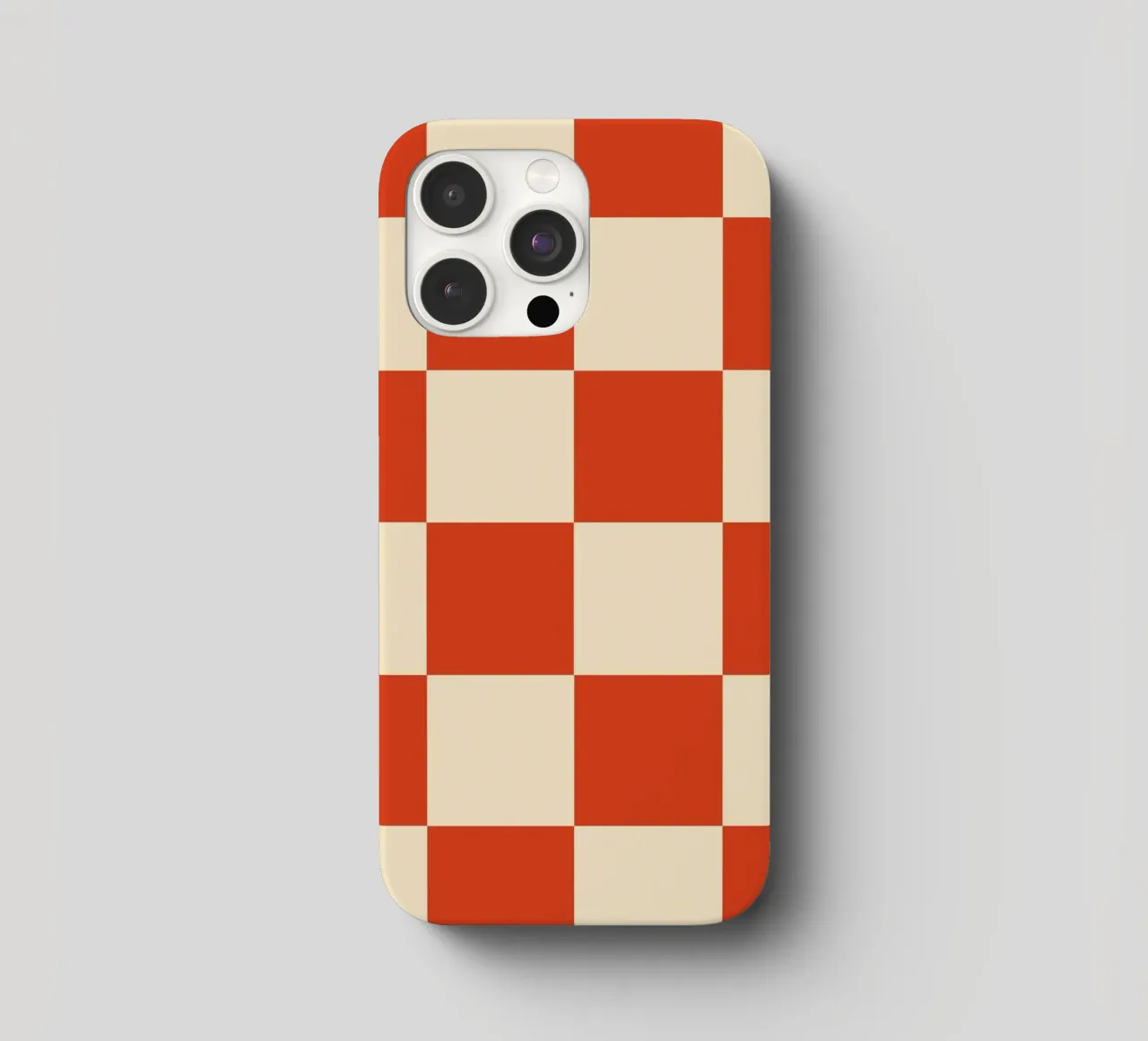 Cinnabar checkerboard pattern cover iphone da TijanaArtStudio88