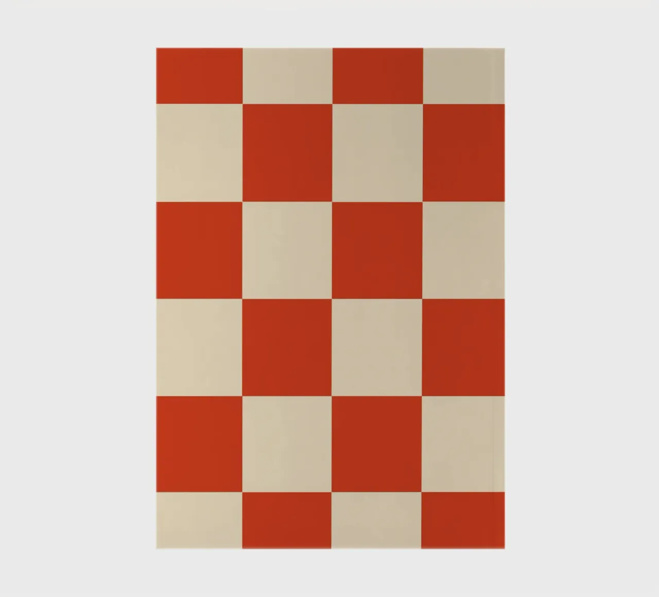 Cinnabar checkerboard pattern notebook by TijanaArtStudio88