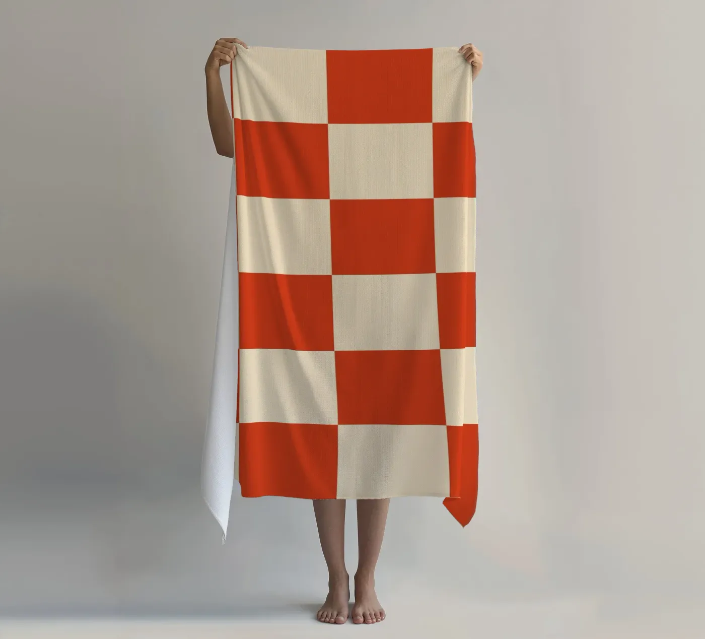 Cinnabar checkerboard pattern telo mare da TijanaArtStudio88