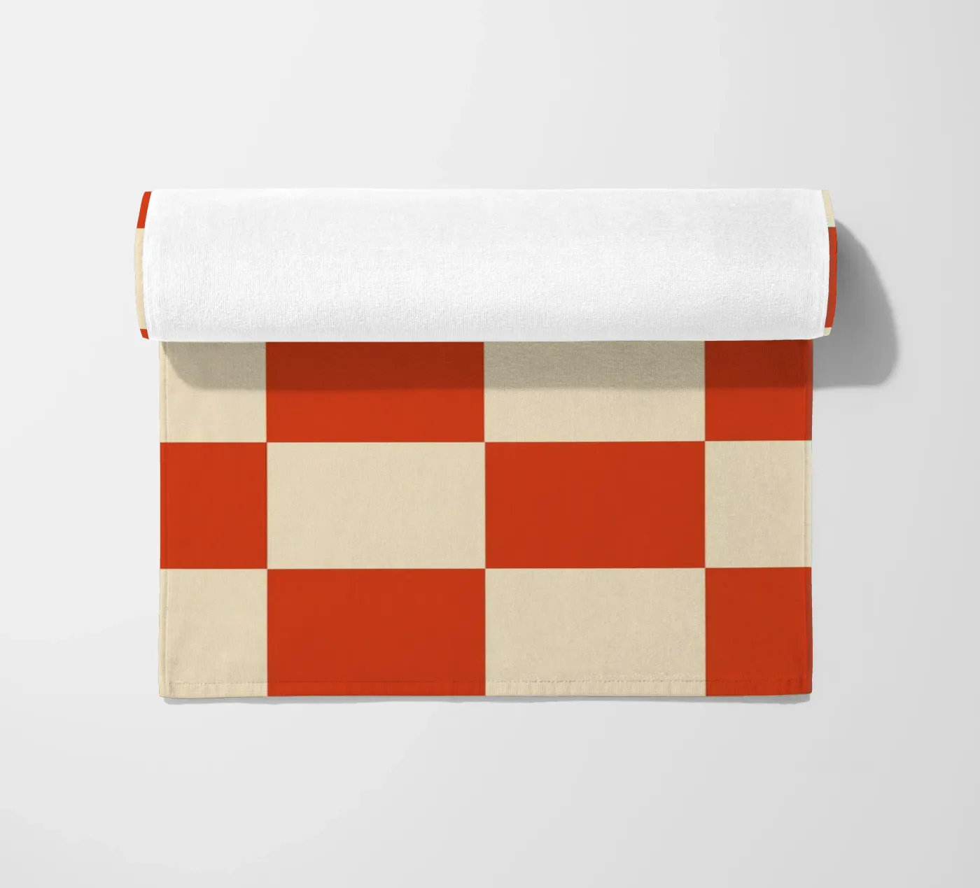 Cinnabar checkerboard pattern telo mare da TijanaArtStudio88