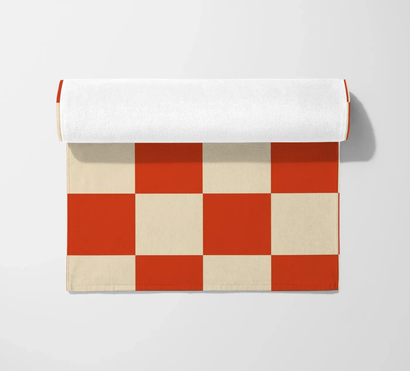 Cinnabar checkerboard pattern telo mare da TijanaArtStudio88
