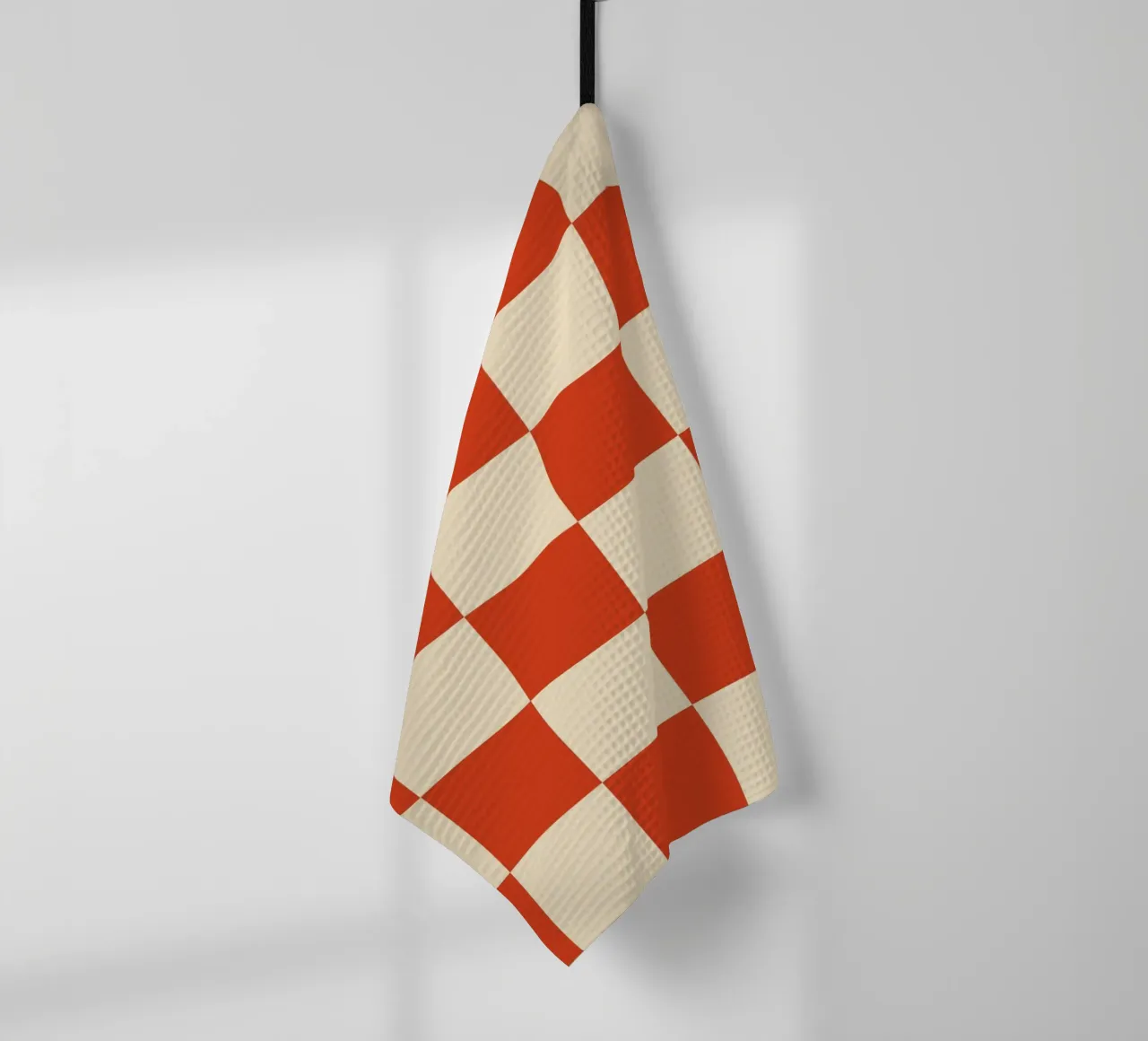 Cinnabar checkerboard pattern canovaccio da cucina da TijanaArtStudio88