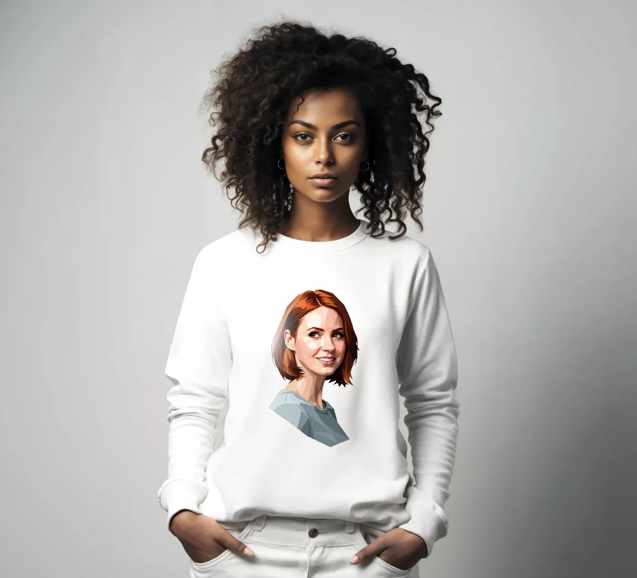 Karen Gillan Lowpoly felpa da Low Profile
