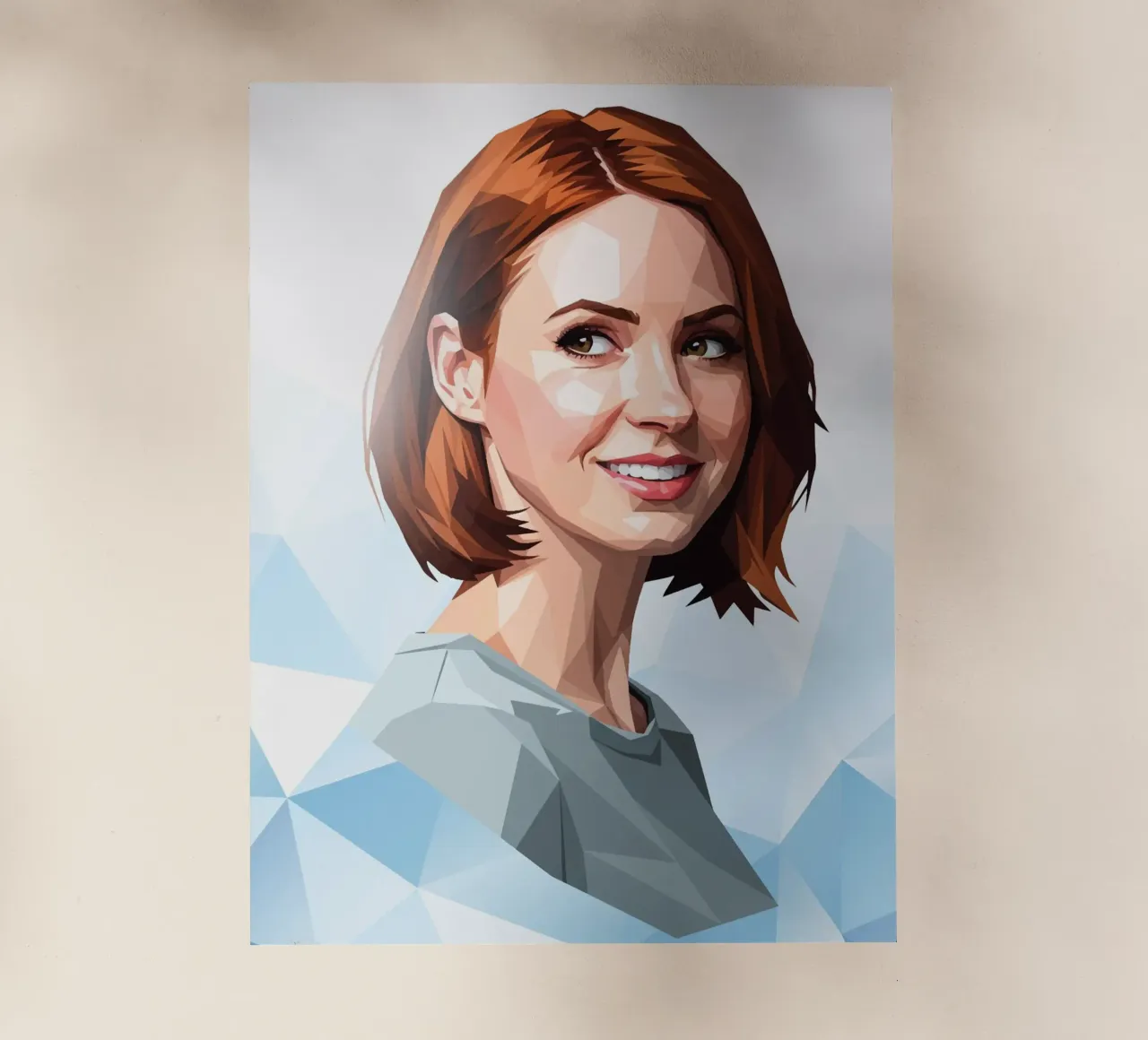 Karen Gillan Lowpoly pellicola backlit da Low Profile