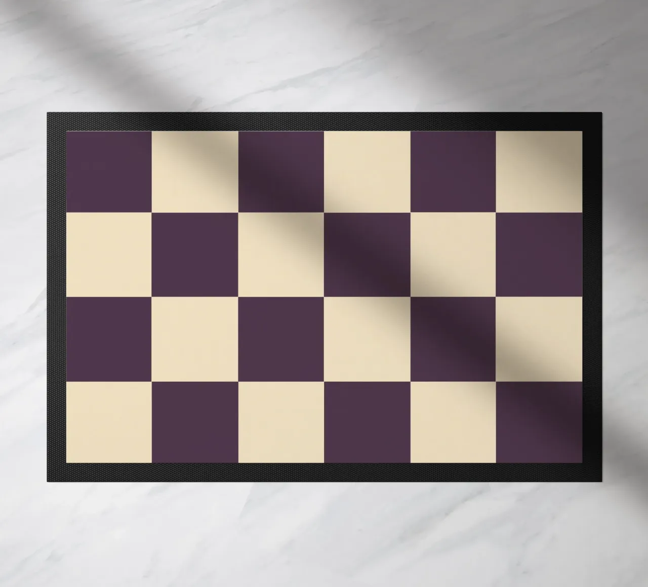 Eggplant checkerboard pattern zerbino da TijanaArtStudio88