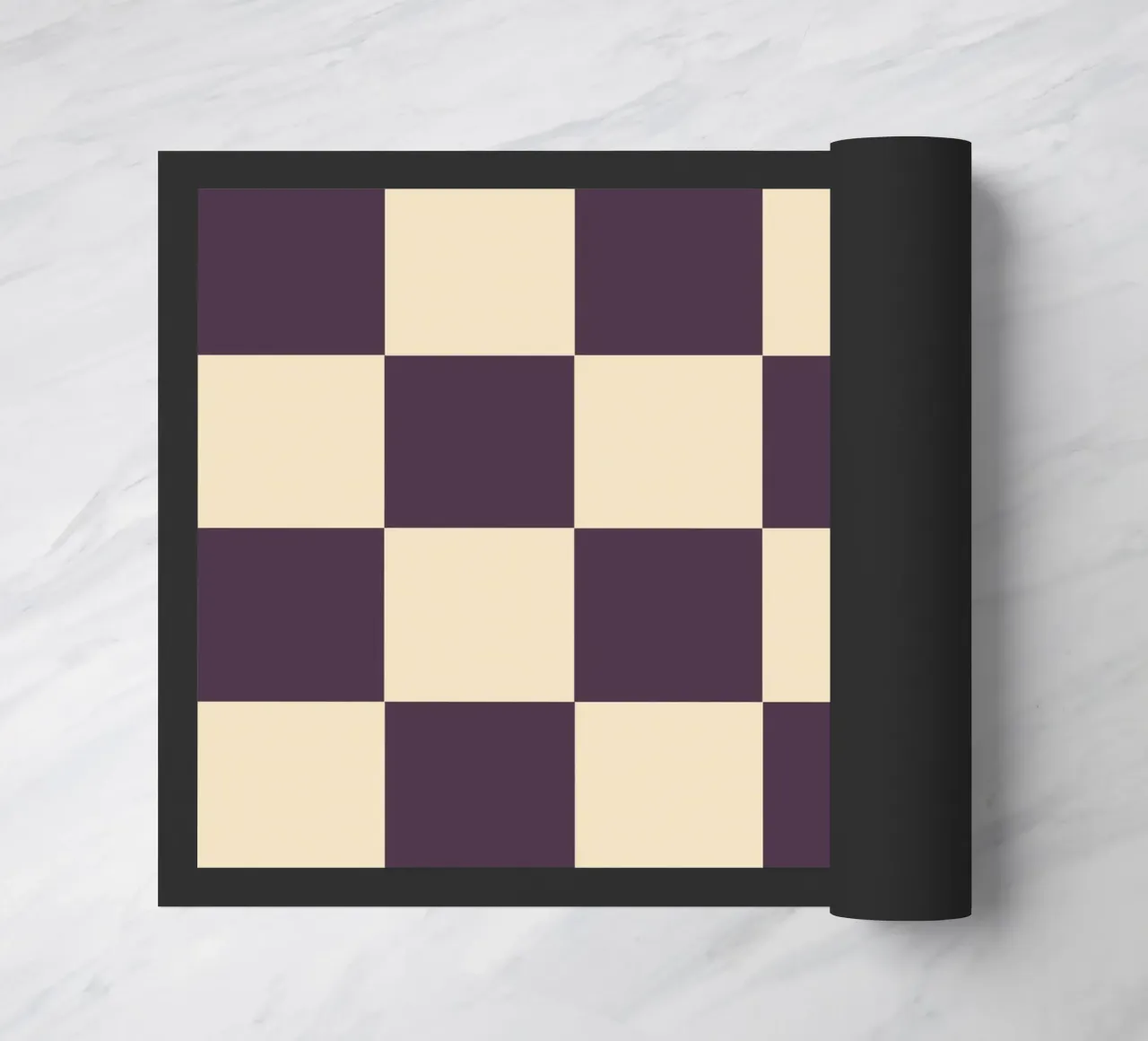 Eggplant checkerboard pattern zerbino da TijanaArtStudio88