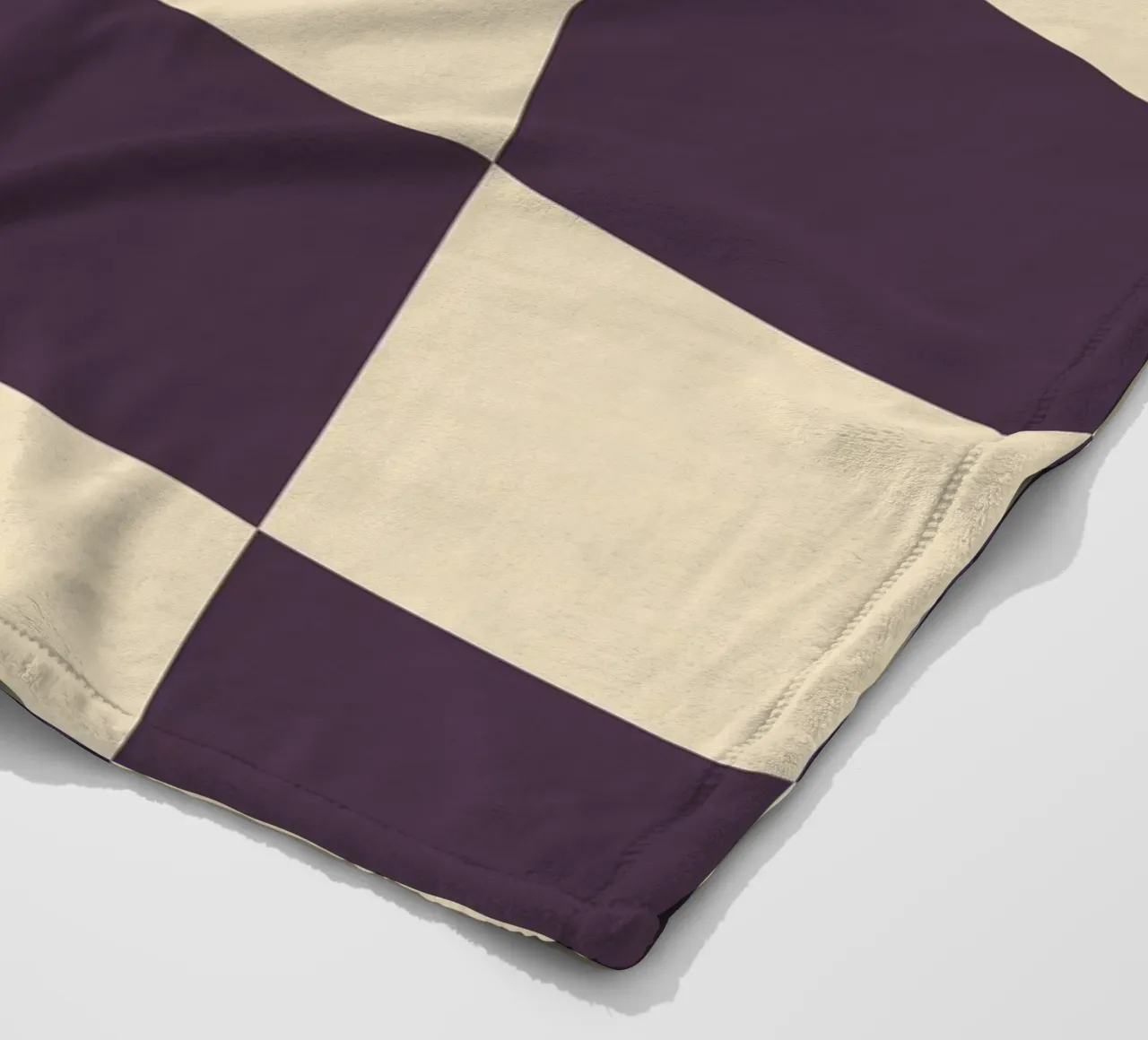 Eggplant checkerboard pattern coperta in pile da TijanaArtStudio88