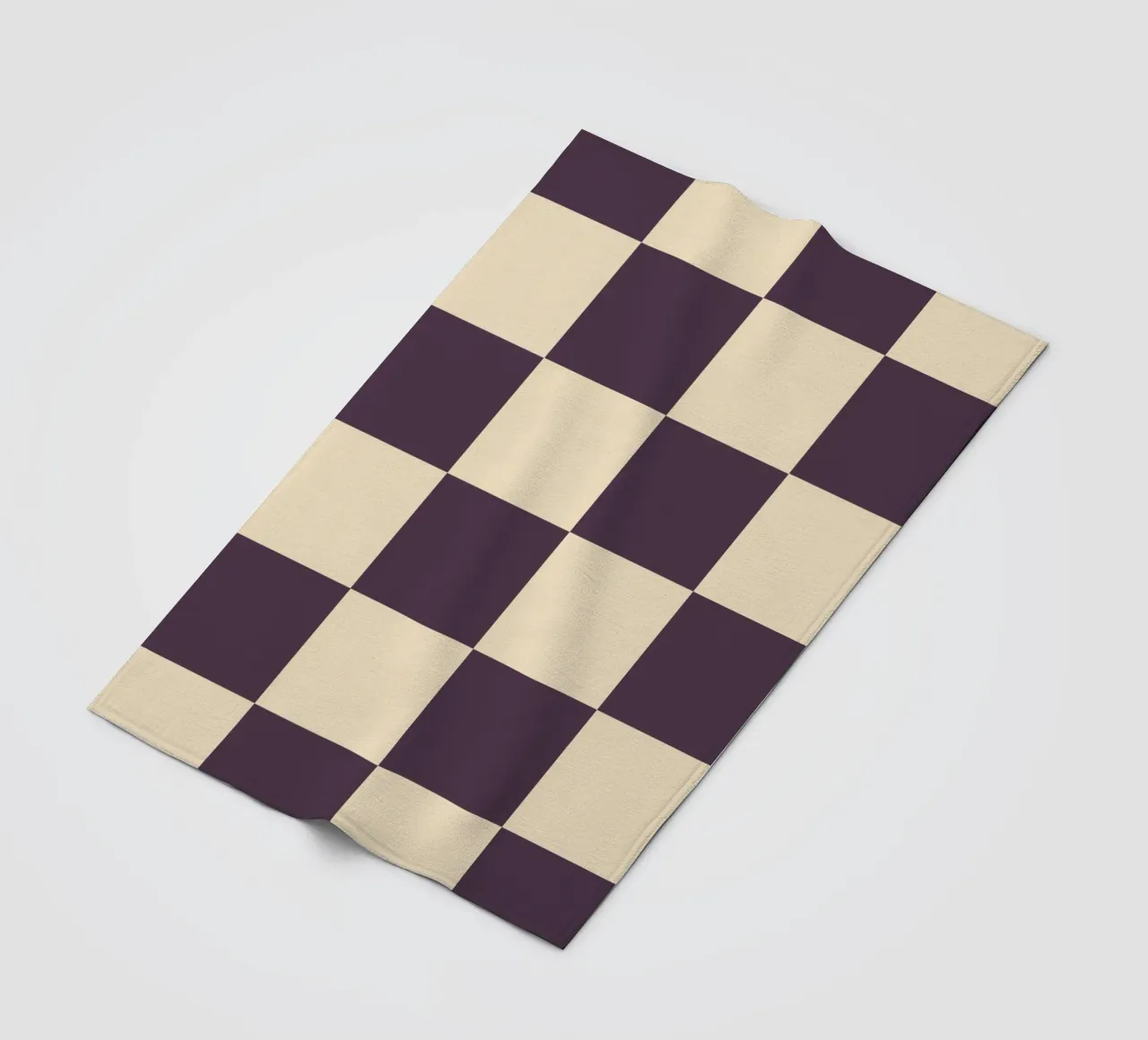 Eggplant checkerboard pattern coperta in pile da TijanaArtStudio88