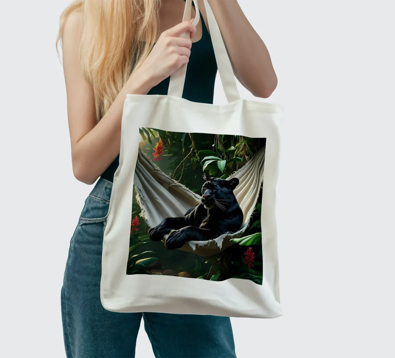 🌿😎 Panter | Chillin' in Style borsa in juta da Trinkets NL Design Studio