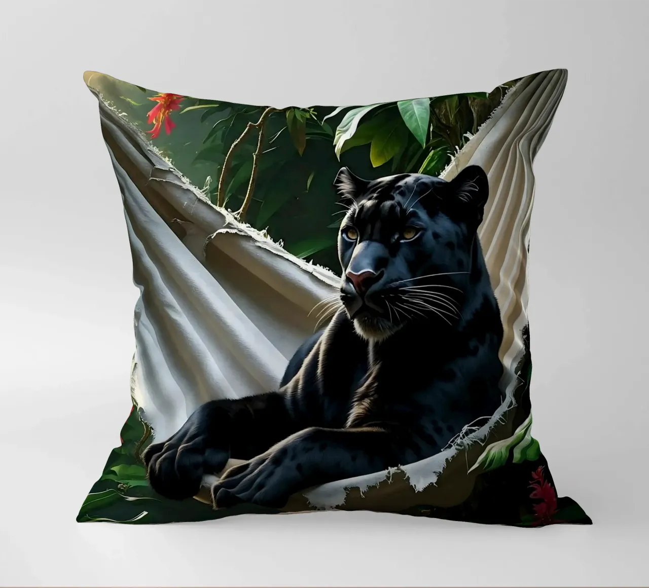 🌿😎 Panter | Chillin' in Style cuscino da Trinkets NL Design Studio