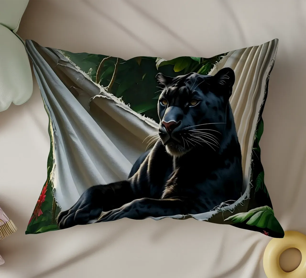 🌿😎 Panter | Chillin' in Style cuscino da Trinkets NL Design Studio