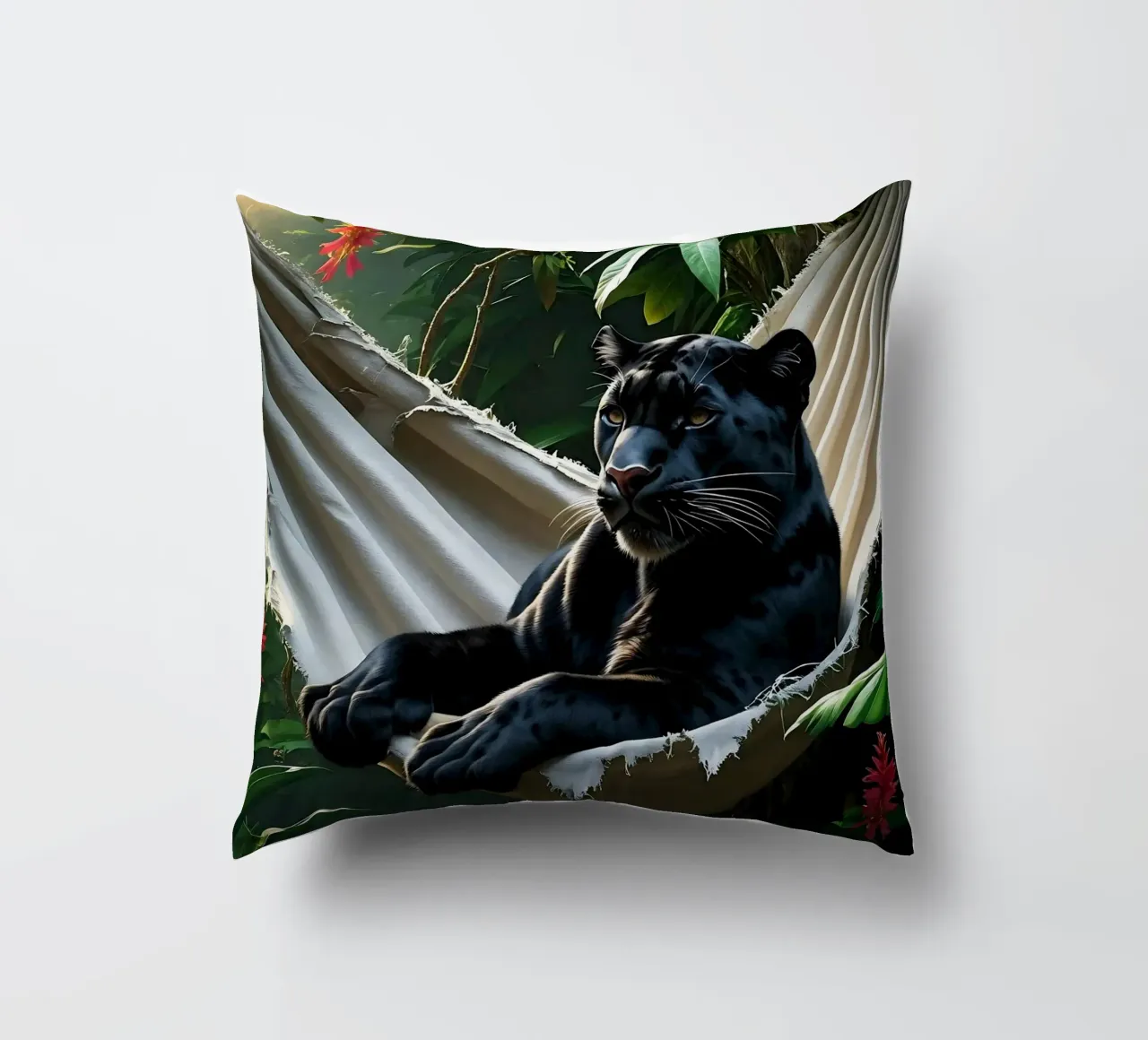 🌿😎 Panter | Chillin' in Style cuscino da Trinkets NL Design Studio