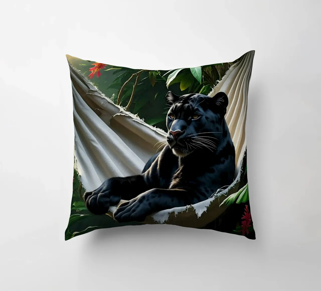 🌿😎 Panter | Chillin' in Style cuscino da Trinkets NL Design Studio