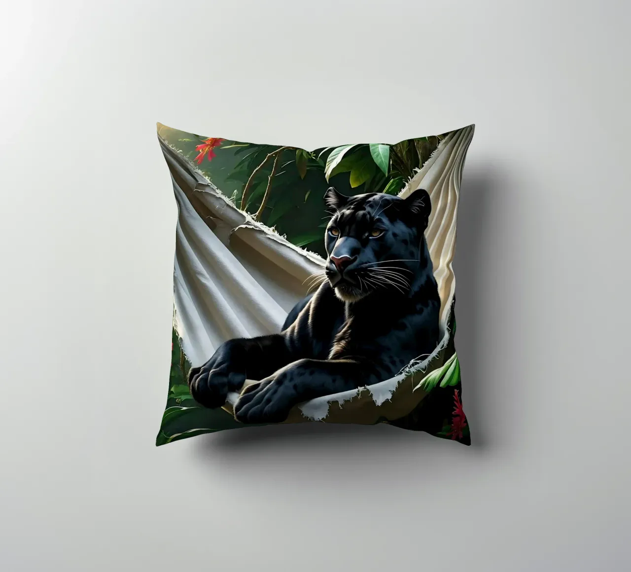 🌿😎 Panter | Chillin' in Style cuscino da Trinkets NL Design Studio