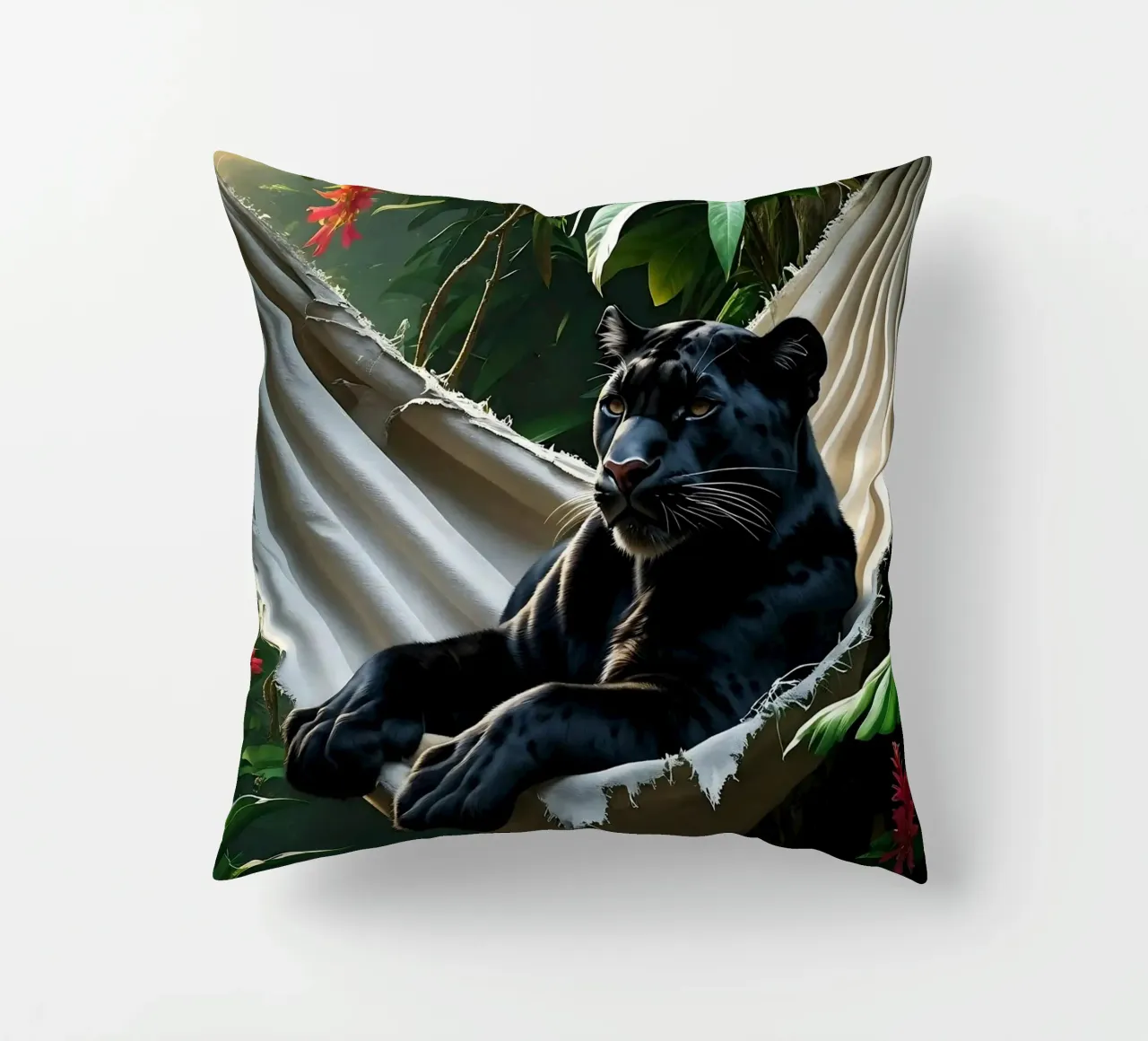 🌿😎 Panter | Chillin' in Style cuscino da Trinkets NL Design Studio