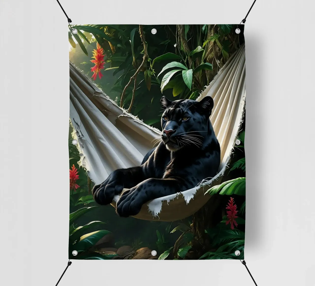 🌿😎 Panter | Chillin' in Style telo in pvc da Trinkets NL Design Studio