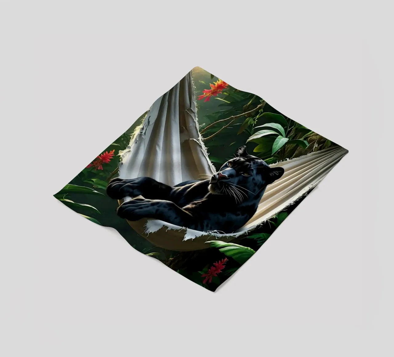 🌿😎 Panter | Chillin' in Style coperta in pile da Trinkets NL Design Studio