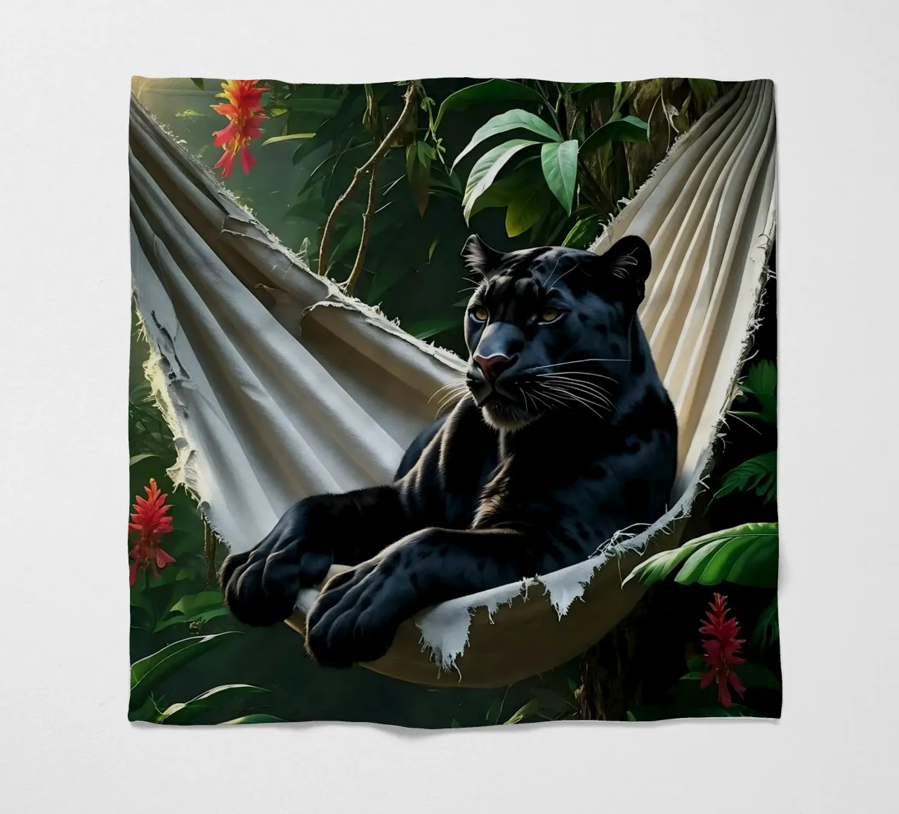 🌿😎 Panter | Chillin' in Style coperta in pile da Trinkets NL Design Studio
