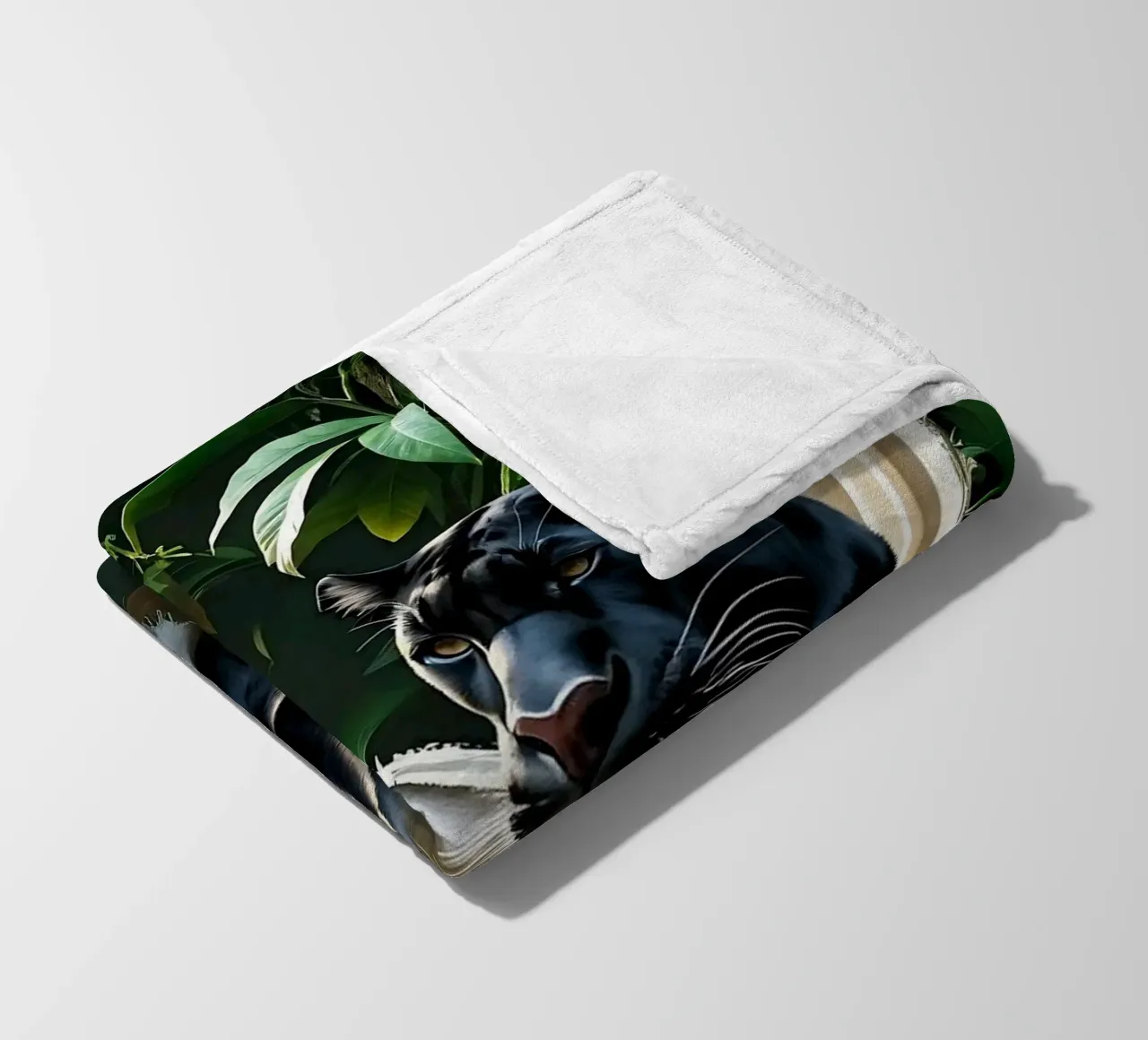 🌿😎 Panter | Chillin' in Style coperta in pile da Trinkets NL Design Studio
