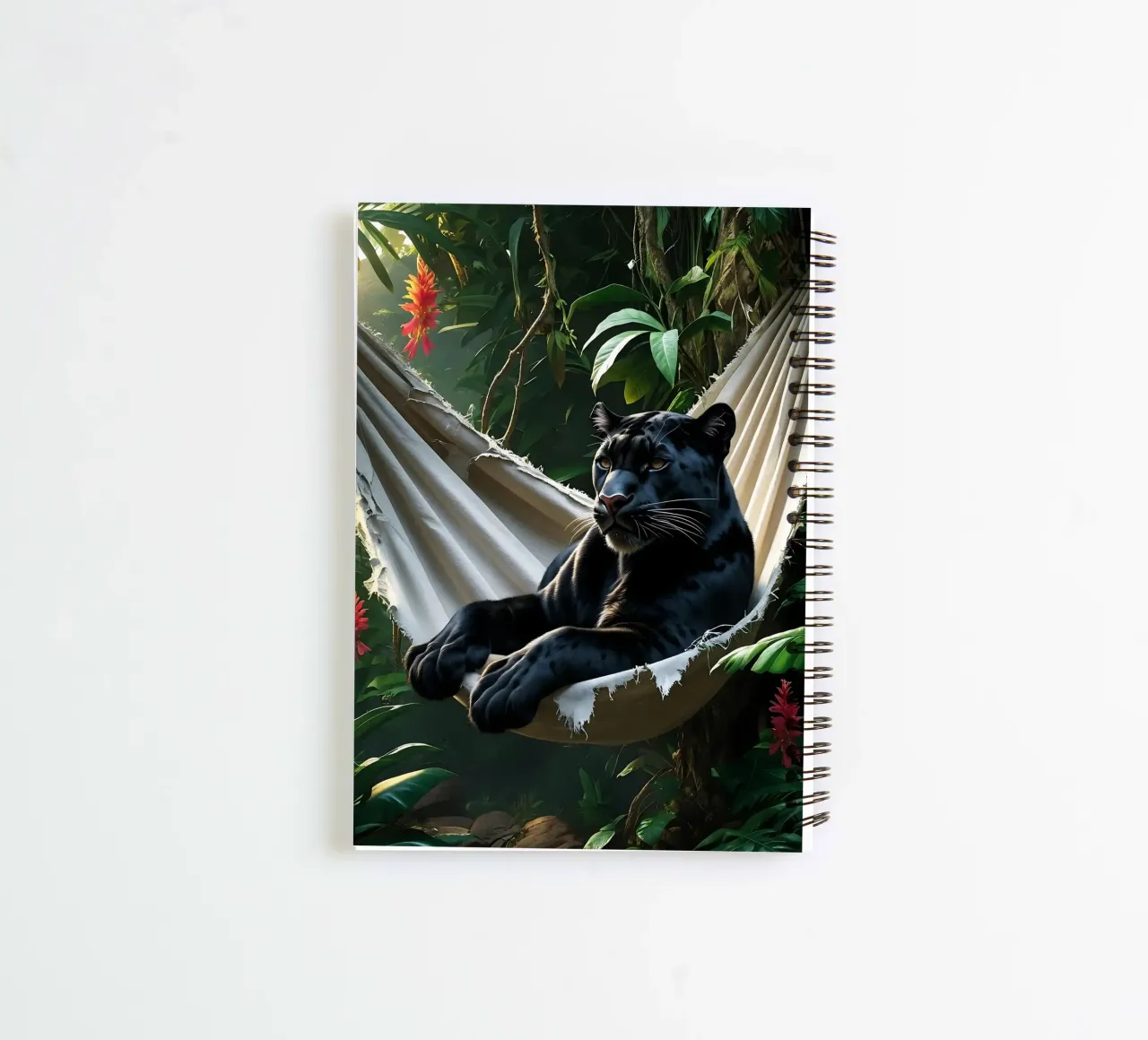🌿😎 Panter | Chillin' in Style spiral notebook by Trinkets NL Design Studio