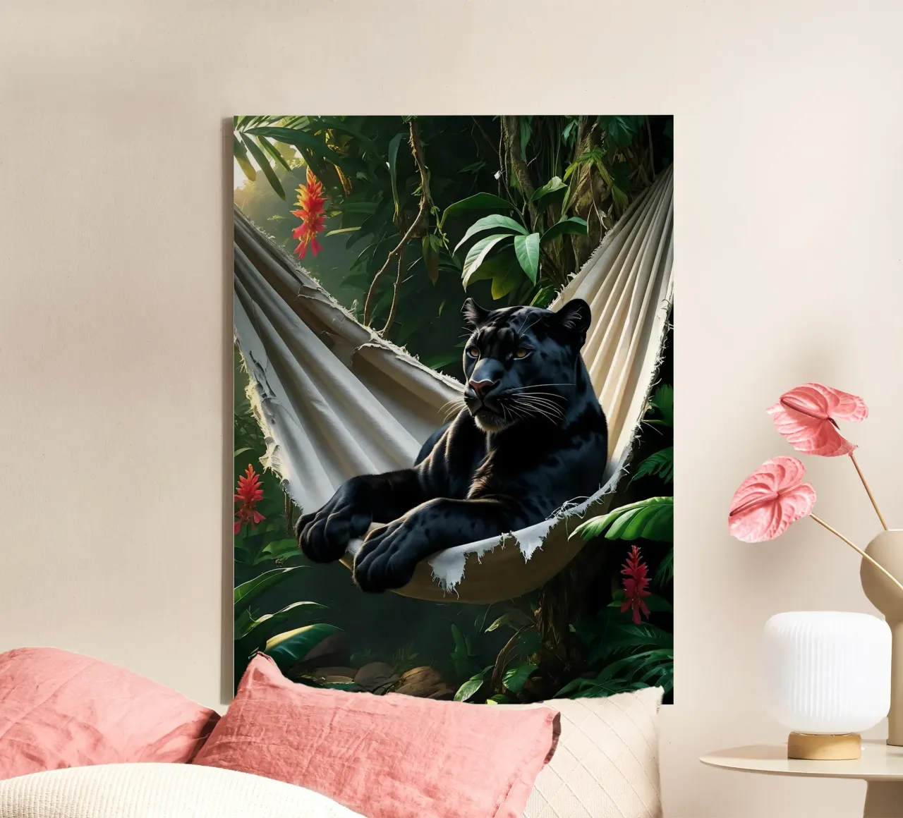 🌿😎 Panter | Chillin' in Style canvas by Trinkets NL Design Studio