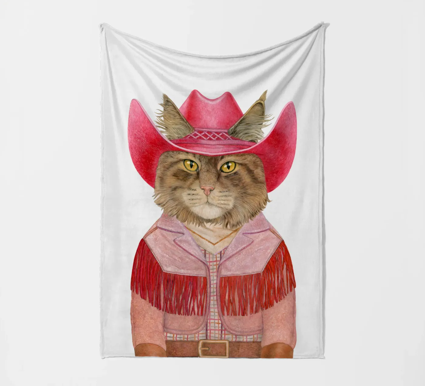 Karneval Katze Fleecedecke von Animal Crew