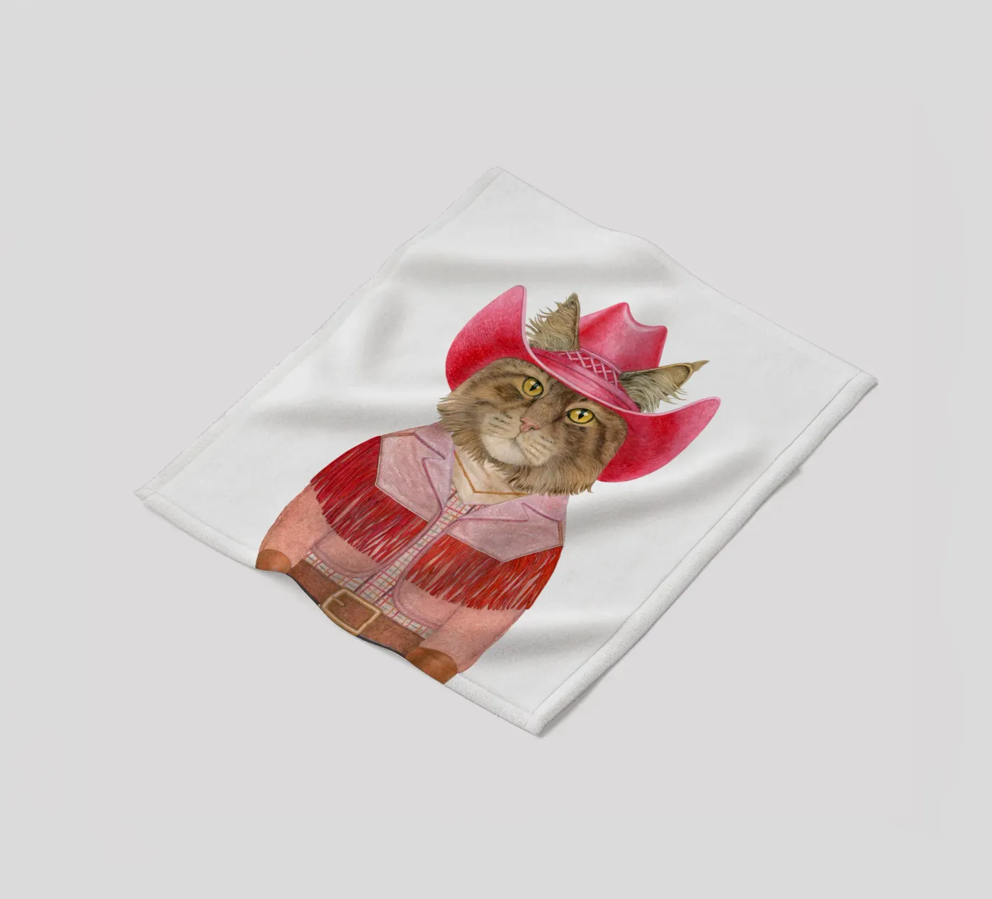 Karneval Katze Fleecedecke von Animal Crew